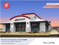 Pizza Hut 15-Year Absolute Net (Nnn) 1201 W