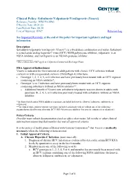Sofosbuvir/Velpatasvir/Voxilaprevir (Vosevi) Reference Number: HIM.PA.SP63 Effective Date: 08.01.20 Last Review Date: 08.20 Line of Business: HIM* Revision Log