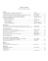 Table of Contents Volume 18, Number 1 (2012)