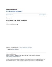A History of Fort Zarah, 1864-1869