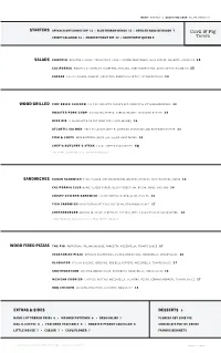 CPT San Angelo Menus
