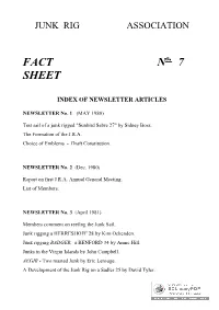 FACT N O. 7 SHEET