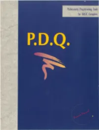 PDQ Manual.Pdf