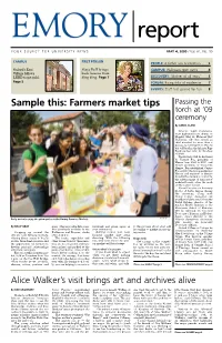Sample This: Farmers Market Tips Passing the Torch at ‘09 Ceremony