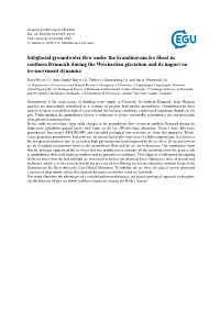 Subglacial Groundwater Flow Under the Scandinavian Ice Sheet In