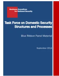 Task Force on Domestic Security Structures and Processes