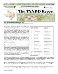 The TXNDD Report