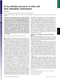 X-Ray Emission Processes in Stars and Their Immediate Environment