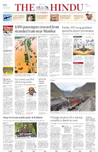 1,050 Passengers Rescued from Stranded Train Near Mumbai