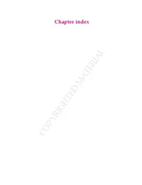 Chapter Index