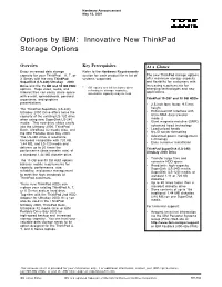 Options by IBM: Innovative New Thinkpad Storage Options