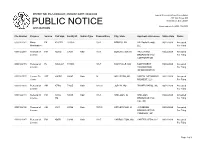 PUBLIC NOTICE Washington, D.C