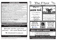 The Flyer Through Every Door in the Area: If You Know Someone Who’S Not Getting One, Please Let Us Know and We’Ll Sort It Out
