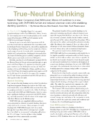 True-Neutral Deinking