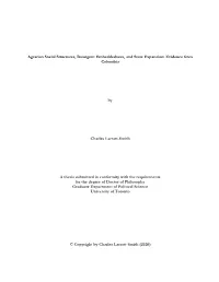 Agrarian Social Structures, Insurgent Embeddedness, and State Expansion: Evidence from Colombia