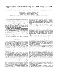 Application Power Profiling on IBM Blue Gene/Q