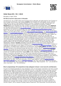 Daily News 09 / 04 / 2019