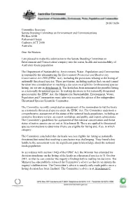 Departmental Reply