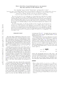 Direct Detection of Gravitational Waves Can Measure the Time Variation of the Planck Mass