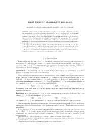 Right Product Quasigroups and Loops