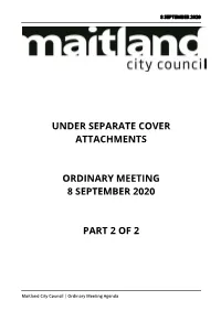 Under Separate Cover Attachments Ordinary