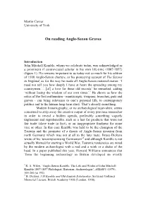 2008 Martin Carver 'Reading Anglo-Saxon Graves'