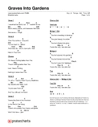Graves Into Gardens Key: a · Tempo: 140 · Time: 6/8 Brandon Lake Page 1 of 2