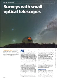 Surveys with Small Optical Telescopes