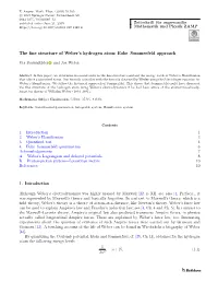 The Fine Structure of Weber's Hydrogen Atom: Bohr–Sommerfeld Approach