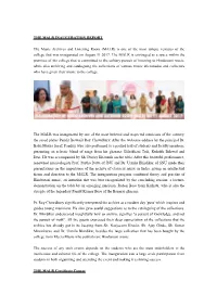 THE MALR INAUGURATION REPORT the Music Archives and Listening
