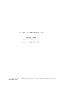 Arithmetic Zeta-Function