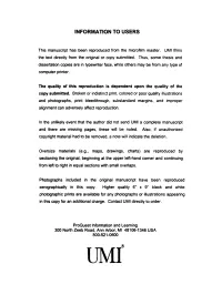 Information to Users