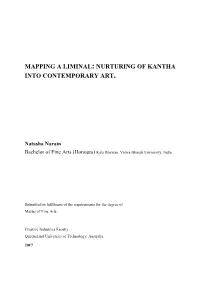 Mapping a Liminal: Nurturing of Kantha Into Contemporary Art