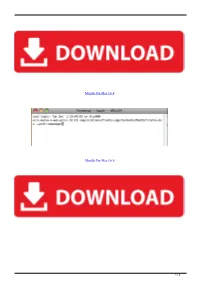 Mozilla for Mac Os 9