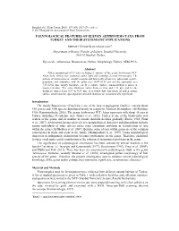 Palynological Features of Eleven Aethionema Taxa from Turkey and Their Systematic Implications