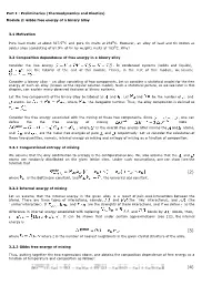 Part I : Preliminaries (Thermodynamics and Kinetics) Module 2: Gibbs Free Energy of a Binary Alloy