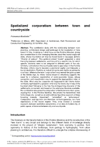 Spatialized Corporatism Between Town and Countryside