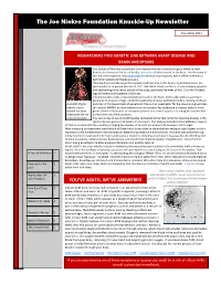 The Joe Niekro Foundation Knuckle-Up Newsletter
