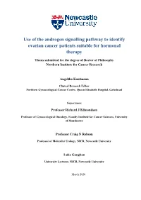 Development of a Functional Assay to Test for Homologous Recombination