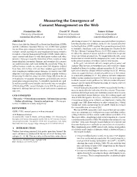 Measuring the Emergence of Consent Management on the Web