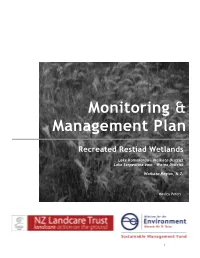 Monitoring & Management Plan