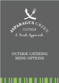 Outside Catering Menu Options