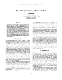 Research Reproducibility As a Survival Analysis