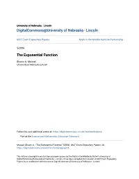 The Exponential Function