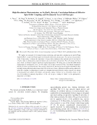 High-Resolution Photoemission on Sr2ruo4 Reveals Correlation-Enhanced Effective Spin-Orbit Coupling and Dominantly Local Self-Energies