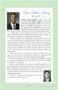 Peter Blair Henry Class of 1987