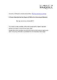 University of Warwick Institutional Repository