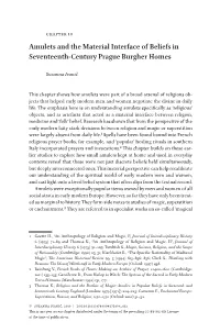 Amulets and the Material Interface of Beliefs in Seventeenth-Century Prague Burgher Homes