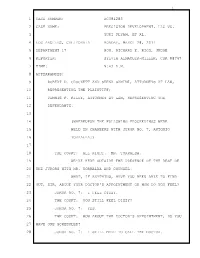 Clare Bronfman Testified in Precision Development V. Plyam