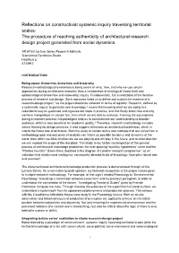 Reflections on Constructivist Systemic Inquiry Traversing Territorial Scales
